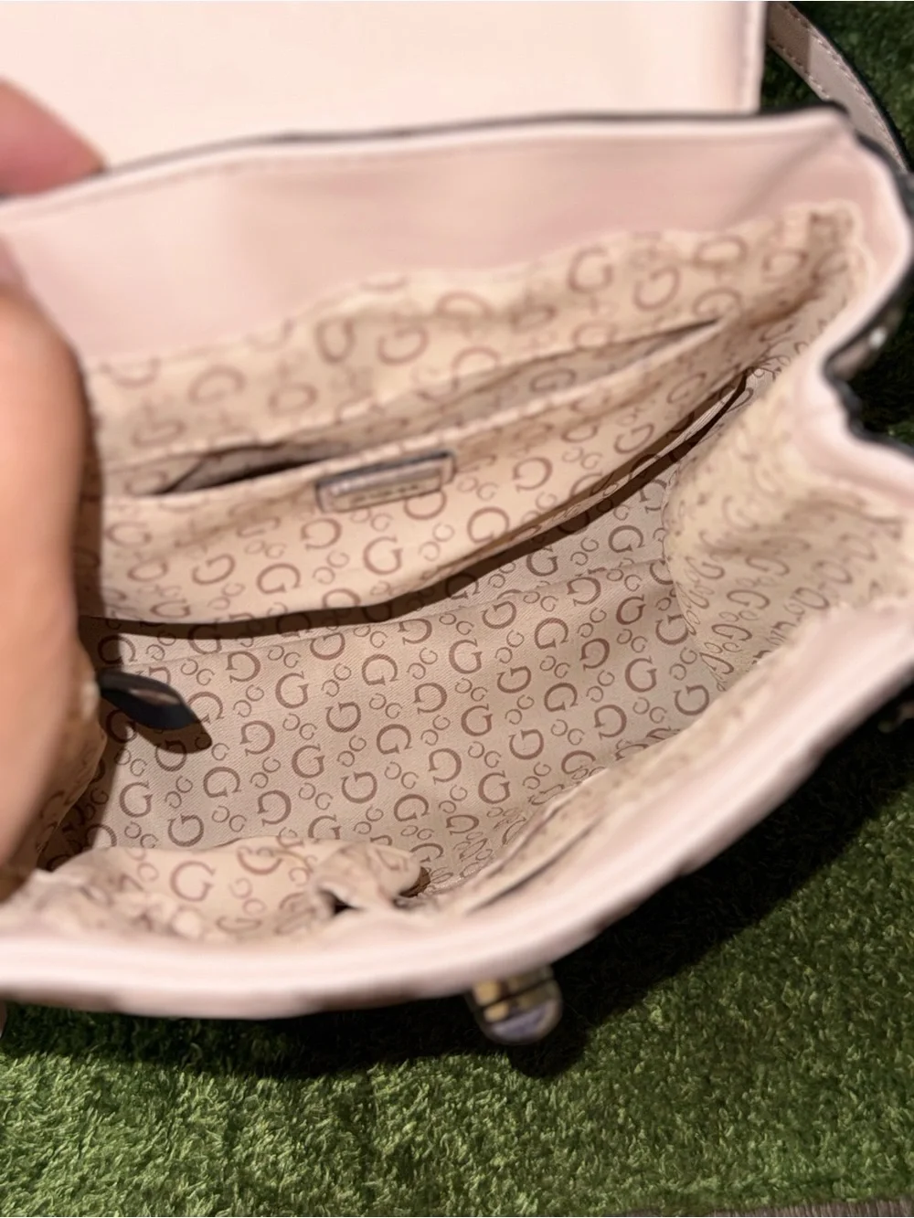 GUESS Quilted Light Pink Mini Backpack